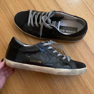LIKE NEW golden goose snake embossed superstar sneakers size 42